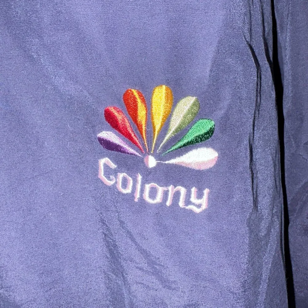 Antigua Colony Pullover Windbreaker Jacket XL Navy Colorblock